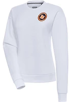 Antigua Bowling Green Hot Rods Womens White Victory Crew Sweatshirt