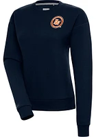 Antigua Bowling Green Hot Rods Womens Navy Blue Victory Crew Sweatshirt
