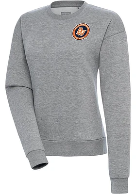 Antigua Bowling Green Hot Rods Womens Grey Victory Crew Sweatshirt