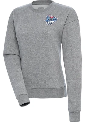 Antigua Corpus Christi Hooks Womens Grey Victory Crew Sweatshirt