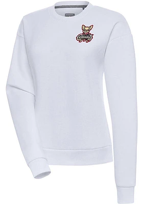 Antigua El Paso Chihuahuas Womens White Victory Crew Sweatshirt
