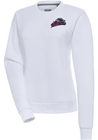Antigua Scranton Wilkes Womens White Victory Crew Sweatshirt