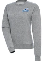 Antigua West Michigan Whitecaps Womens Grey Victory Crew Sweatshirt