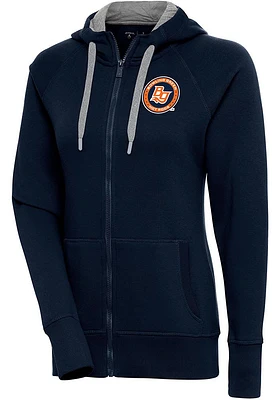 Antigua Bowling Green Hot Rods Womens Navy Blue Victory Long Sleeve Full Zip Jacket