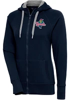 Antigua Cedar Rapids Kernels Womens Navy Blue Victory Long Sleeve Full Zip Jacket