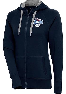 Antigua Corpus Christi Hooks Womens Navy Blue Victory Long Sleeve Full Zip Jacket