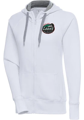 Antigua Great Lakes Loons Womens Victory Long Sleeve Full Zip Jacket