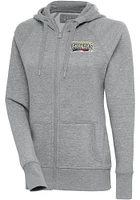 Antigua Harrisburg Senators Womens Grey Victory Long Sleeve Full Zip Jacket