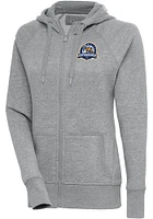 Antigua Midland RockHounds Womens Grey Victory Long Sleeve Full Zip Jacket