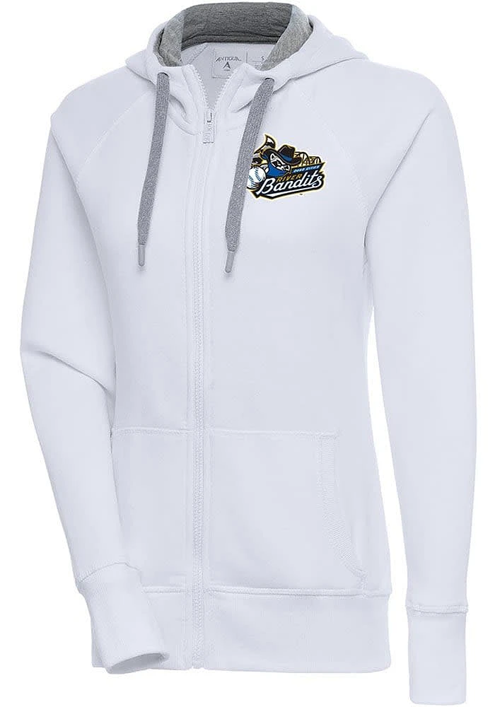Antigua Quad Cities River Bandits Womens Victory Long Sleeve Full Zip Jacket