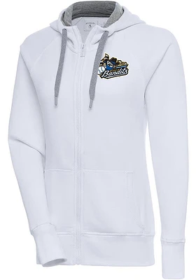 Antigua Quad Cities River Bandits Womens Victory Long Sleeve Full Zip Jacket