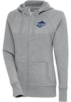 Antigua San Antonio Missions Womens Grey Victory Long Sleeve Full Zip Jacket