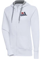 Antigua Somerset Patriots Womens White Victory Long Sleeve Full Zip Jacket