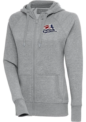Antigua Somerset Patriots Womens Victory Long Sleeve Full Zip Jacket