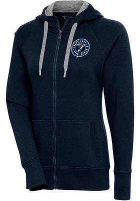 Antigua Sugar Land Space Cowboys Womens Navy Blue Victory Long Sleeve Full Zip Jacket