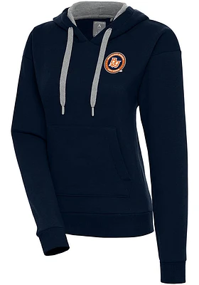 Antigua Bowling Green Hot Rods Womens Navy Blue Victory Hooded Sweatshirt