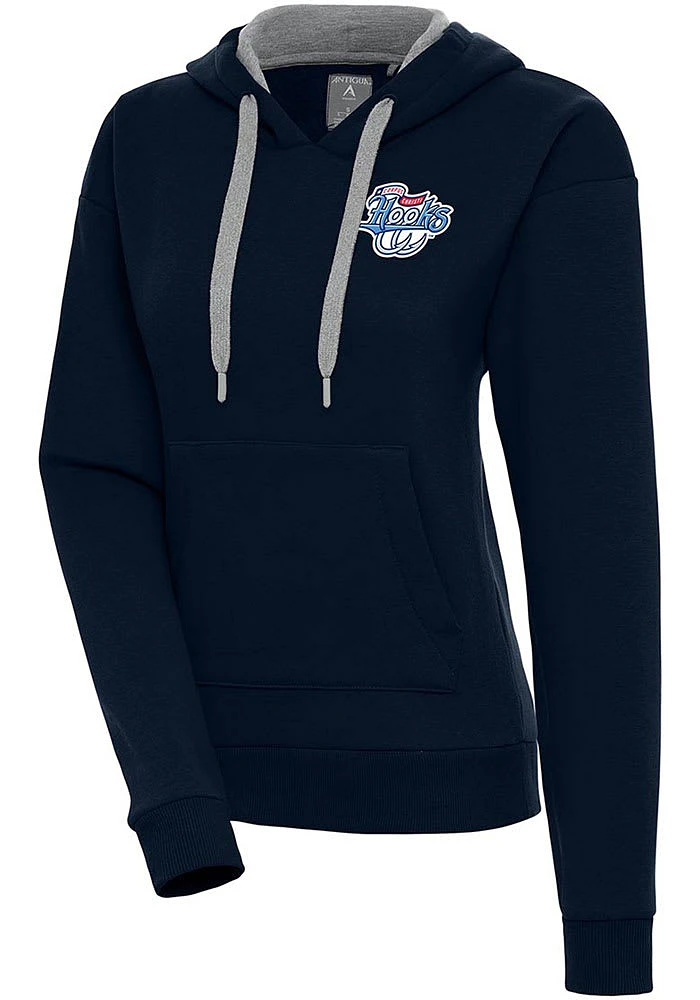 Antigua Corpus Christi Hooks Womens Navy Blue Victory Hooded Sweatshirt