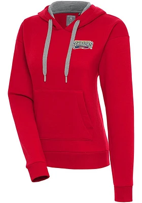 Antigua Harrisburg Senators Womens Red Victory Hooded Sweatshirt