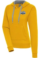 Antigua Lake County Captains Womens Gold Victory Hooded Sweatshirt