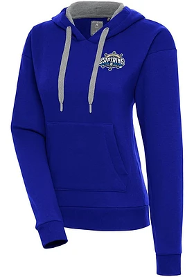 Antigua Lake County Captains Womens Blue Victory Hooded Sweatshirt