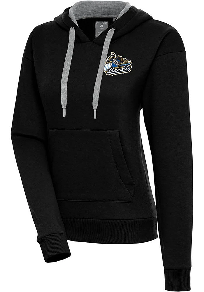 Antigua Quad Cities River Bandits Womens Victory Hooded Sweatshirt