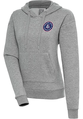 Antigua Round Rock Express Womens Grey Victory Hooded Sweatshirt