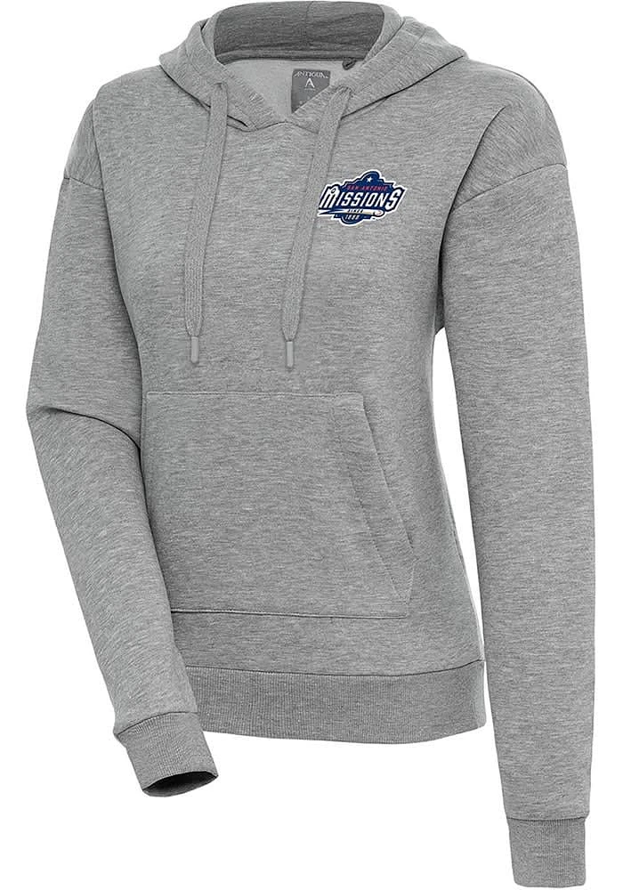 Antigua San Antonio Missions Womens Grey Victory Hooded Sweatshirt