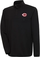 Antigua Cincinnati Reds Mens Steamer Long Sleeve 1/4 Zip Pullover