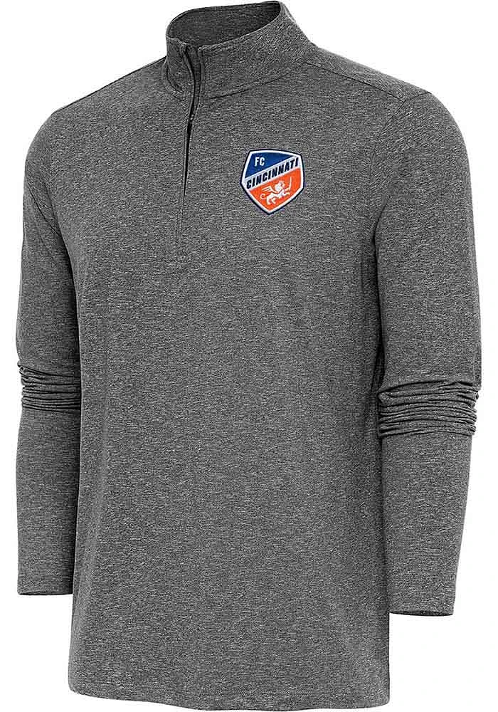 Antigua FC Cincinnati Mens Hunk Long Sleeve 1/4 Zip Pullover