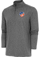 Antigua FC Cincinnati Mens Hunk Long Sleeve Qtr Zip Pullover