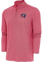 Antigua Columbus Blue Jackets Mens Hunk Long Sleeve 1/4 Zip Pullover