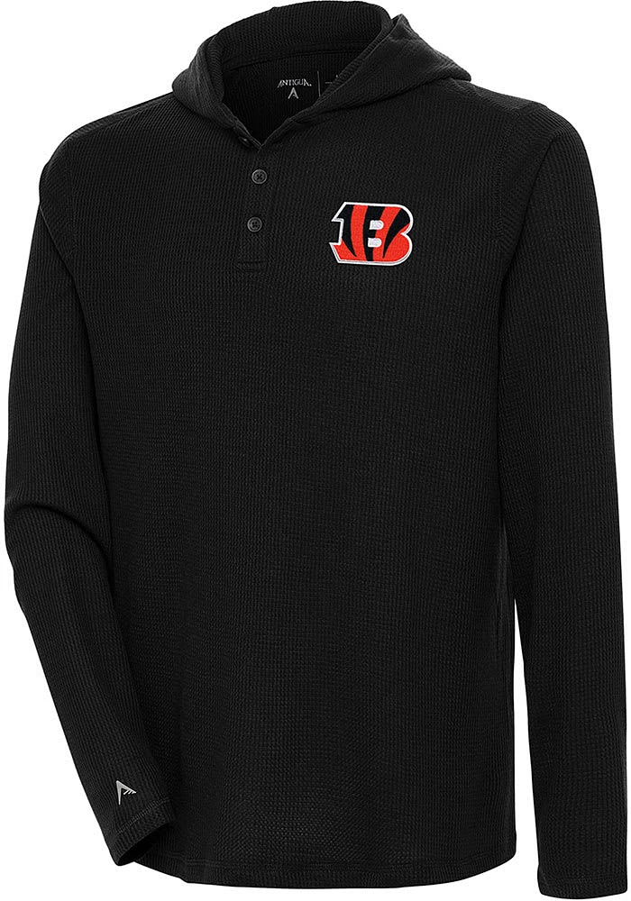 Antigua Cincinnati Bengals Mens Strong Hold Long Sleeve Hoodie