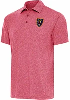 Antigua Real Salt Lake Mens Red Par 3 Short Sleeve Polo