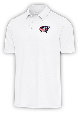 Antigua Columbus Blue Jackets Mens Par 3 Short Sleeve Polo