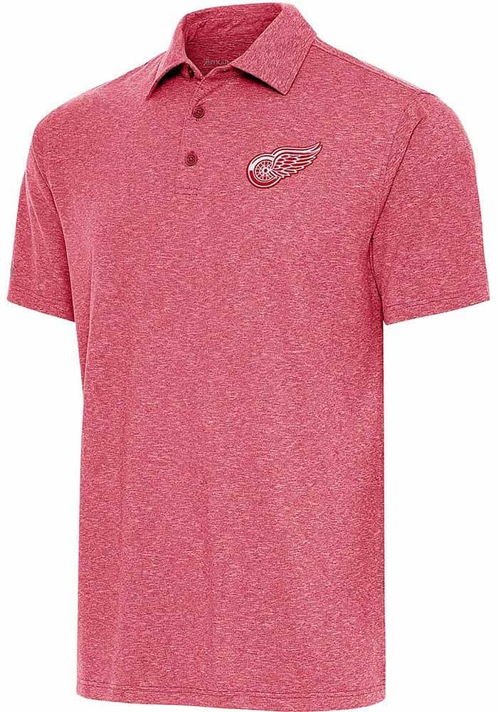 Antigua Detroit Red Wings Mens Par 3 Short Sleeve Polo