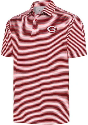 Antigua Cincinnati Reds Mens Skills Short Sleeve Polo