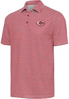 Antigua Cincinnati Reds Mens Skills Short Sleeve Polo