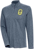 Antigua Nashville SC Womens Navy Blue Confront Qtr Zip Pullover