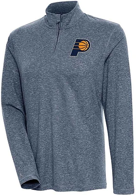 Antigua Indiana Pacers Womens Navy Blue Confront Qtr Zip Pullover