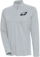 Antigua Philadelphia Eagles Womens Grey Confront Qtr Zip Pullover