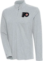 Antigua Philadelphia Flyers Womens Grey Confront Qtr Zip Pullover