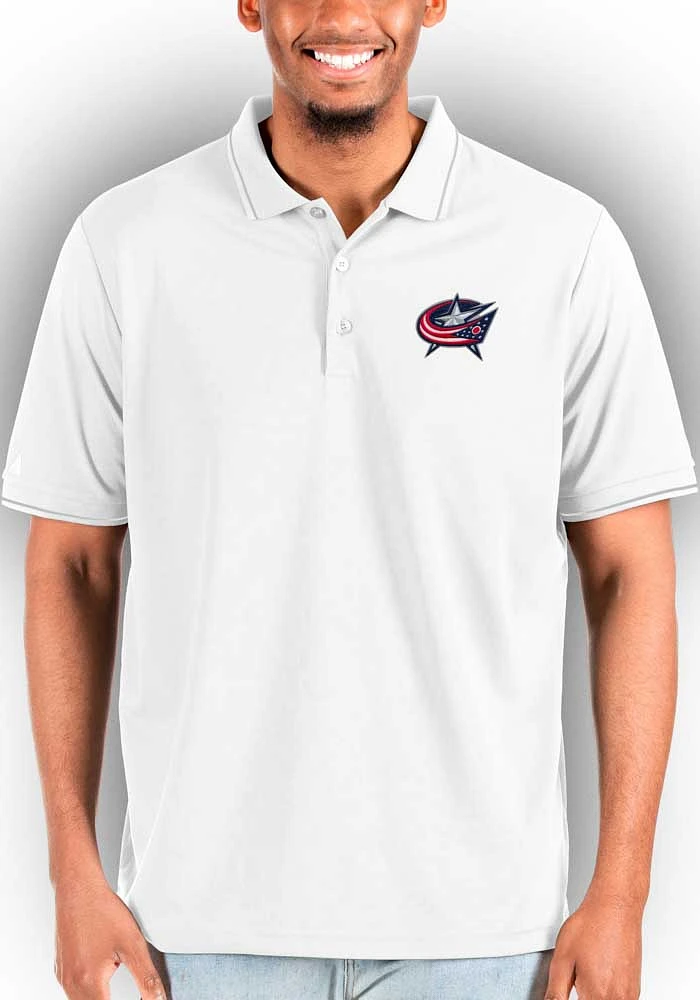 Antigua Columbus Blue Jackets Affluent Big and Tall Polo