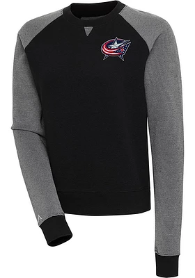 Antigua Columbus Blue Jackets Womens Flier Bunker Crew Sweatshirt