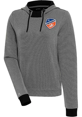 Antigua FC Cincinnati Womens Axe Bunker Hooded Sweatshirt