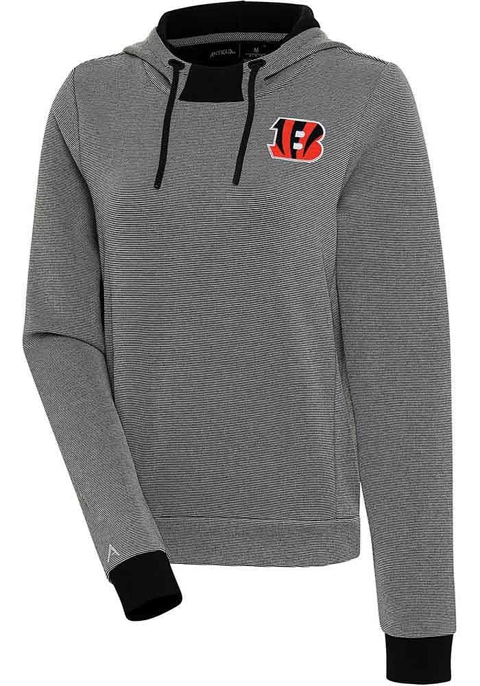 Antigua Cincinnati Bengals Womens Axe Bunker Hooded Sweatshirt