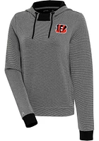 Antigua Cincinnati Bengals Womens Axe Bunker Hooded Sweatshirt