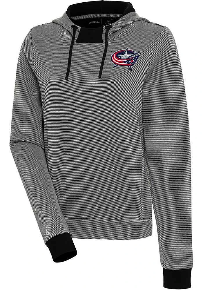 Antigua Columbus Blue Jackets Womens Axe Bunker Hooded Sweatshirt