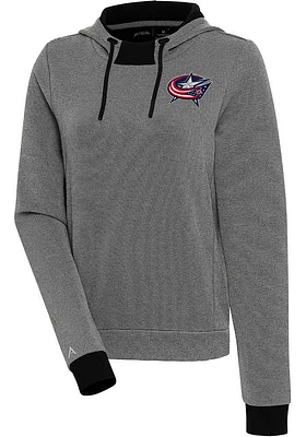 Antigua Columbus Blue Jackets Womens Axe Bunker Hooded Sweatshirt