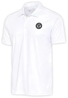 Antigua Atlanta United FC White Metallic Logo Tribute Big and Tall Polo