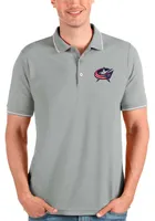 Antigua Columbus Blue Jackets Mens Affluent Short Sleeve Polo